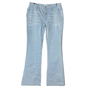 Free People Railroad Striped Flare Jeans. Size 27